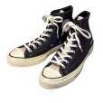 画像1: 【新品未使用】【コンバース】converse【CT70】【黒×黒デニム地切り替え】【チャックテイラー】【ハイカット】【サイズ9】<br> (1)