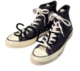 【新品未使用】【コンバース】converse【CT70】【黒×黒デニム地切り替え】【チャックテイラー】【ハイカット】【サイズ9】 