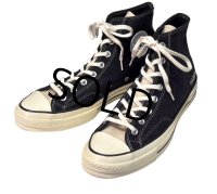 【新品未使用】【コンバース】converse【CT70】【黒×黒デニム地切り替え】【チャックテイラー】【ハイカット】【サイズ9】 