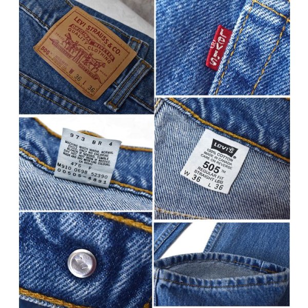 画像3: 【90’ｓ】【カナダ製】【ビンテージ】【LEVI'S】【リーバイス505】505【デニムパンツ】【36ｘ36】 
