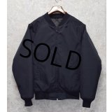 【デッドストック】【ＵＳＡ製】【ビンテージ】ブラウアー【Blauer】黒【中綿入り】【ブルゾン】【サイズＭ40-42】 
