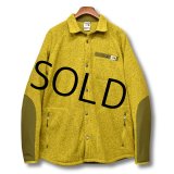 程度良好!!【ノースフェイス】【the north face】【黄色】マーブルイエロー【フリースジャケット】フリースシャツ【サイズＸＬ】 