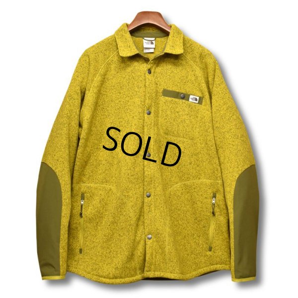 画像1: 程度良好!!【ノースフェイス】【the north face】【黄色】マーブルイエロー【フリースジャケット】フリースシャツ【サイズＸＬ】 