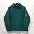 ビンテージ【エディーバウアー】Eddie Bauer  緑 ポーラテックフリース【ハーフジップフリースジャケット】フリースプルオーバー【サイズS】 
