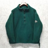 ビンテージ【エディーバウアー】Eddie Bauer  緑 ポーラテックフリース【ハーフジップフリースジャケット】フリースプルオーバー【サイズS】 