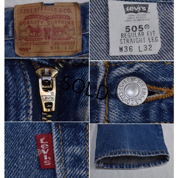 画像3: 90’s~【USA製】【ビンテージ】【LEVI'S】【リーバイス】【505】【デニムパンツ】【36×32】