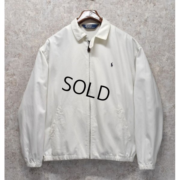 画像1: オールド【ラルフローレン】【POLO RALPH LAUREN】【ホワイト】【ブルゾン】スウィングトップ【サイズＬ】 