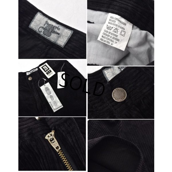 画像3: 【ロシア製】【デッドストック】ビンテージ【PINEAPPLE CONNECTION】パイナップル コネクション【黒】【コーデュロイパンツ】【29×32】