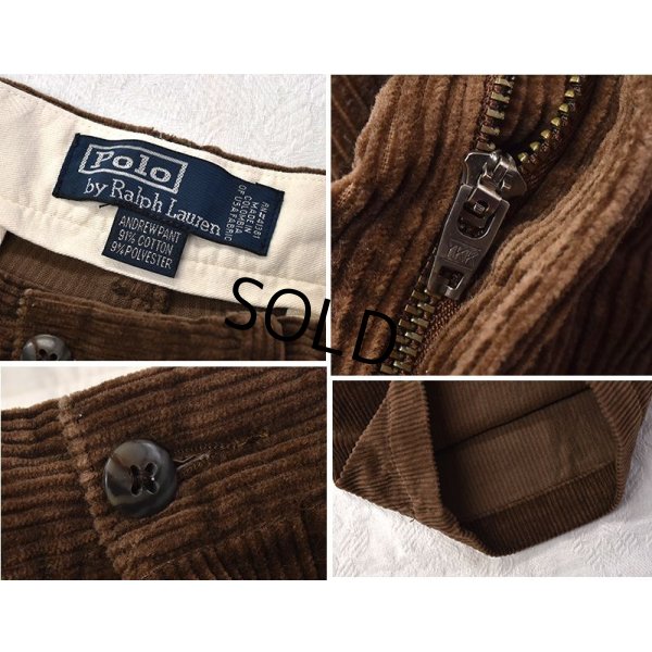 画像3: 【ラルフローレン】POLO RALPH LAUREN【ブラウン】【２タック】【コーデュロイパンツ】【32X30】 