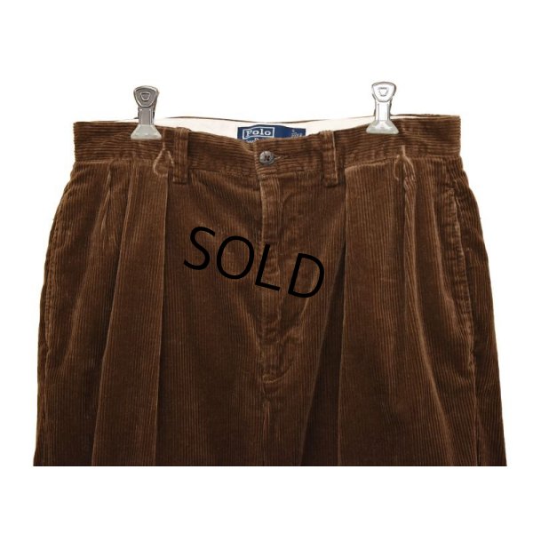 画像6: 【ラルフローレン】POLO RALPH LAUREN【ブラウン】【２タック】【コーデュロイパンツ】【32X30】 