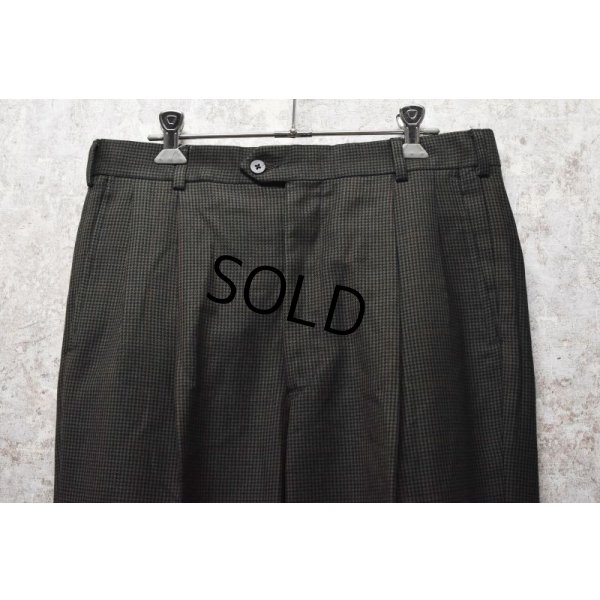 画像6: 【USA製】【ビンテージ】【MARK SHALE】【マーク・シャーレ】【ブラウン】千鳥格子【 2タックパンツ】【サイズ31】 
