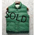 70's【USA製】【ビンテージ】【ＬＬビーン】【L.L.bean】【筆記体】【緑】【ダウンベスト】【レディースＭ】 