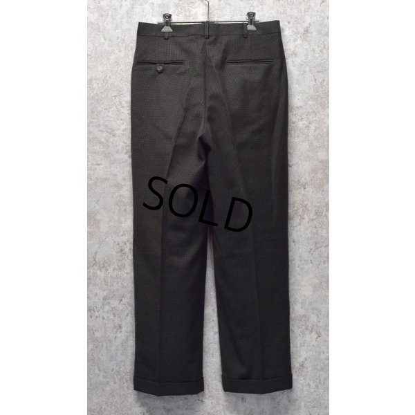 画像5: 【USA製】【ビンテージ】【MARK SHALE】【マーク・シャーレ】【ブラウン】千鳥格子【 2タックパンツ】【サイズ31】 