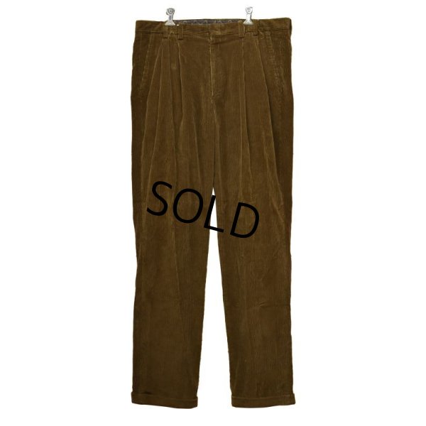 画像2: ビンテージ【Eddie Bauer】【エディーバウアー】【ブラウン】【２タック】【コーデュロイパンツ】【黒タグ】【W36】 