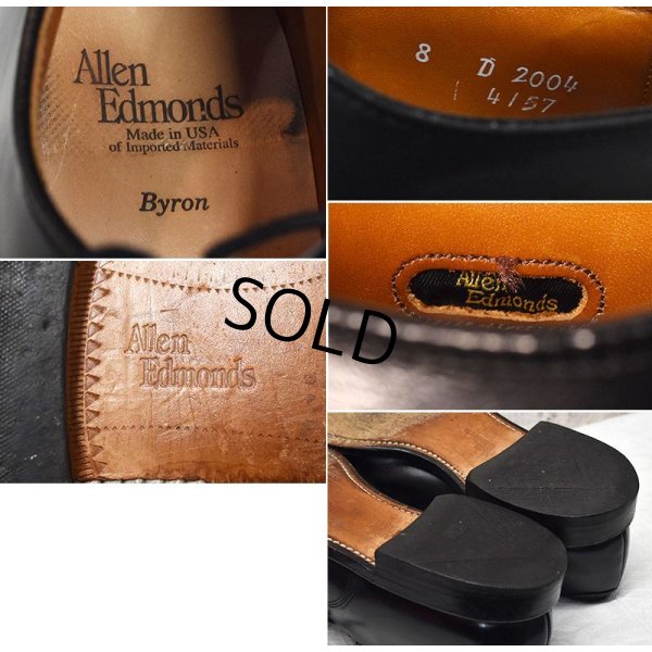 画像2: 【USA製】【アレンエドモンズ】【Allen Edmonds】【Byron】黒 ブラック【ストレートチップ】【8D】【26cm程度】 