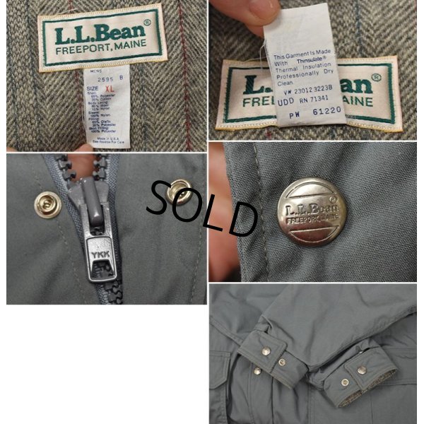 画像2: 程度良好!! 90's【USA製】【ビンテージ】【ＬＬビーン】【L.L.bean】グレー【ストームコート】【裏地付き】【中綿入り】【サイズXＬ】 