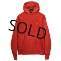 【80's】【USA製】【ビンテージ】【チャンピオン】【Champion】【赤】【無地】【トリコタグ中期】【リバースウィーブパーカー】【サイズL】 