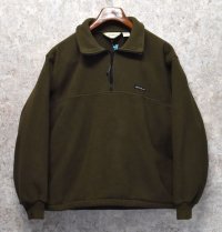 【ビンテージ】Eddie Bauer【エディーバウアー】ポーラテック【こげ茶】ハーフジップフリース【フリースジャケット】【サイズＳ】 