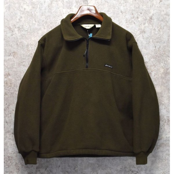 画像1: 【ビンテージ】Eddie Bauer【エディーバウアー】ポーラテック【こげ茶】ハーフジップフリース【フリースジャケット】【サイズＳ】 