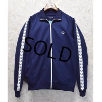 程度良好!! ビンテージ 【フレッドペリー】Fred Perry【紺】ジャージ【トラックジャケット】【トラックジャージ】ポルトガル製【サイズL】 