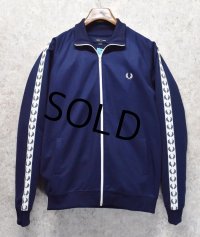 程度良好!! ビンテージ 【フレッドペリー】Fred Perry【紺】ジャージ【トラックジャケット】【トラックジャージ】ポルトガル製【サイズL】 