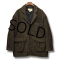 【USA製】【ビンテージ】【Eddie Bauer】【エディーバウアー】【ブラウン】【ツイードジャケット】【サイズL】  
