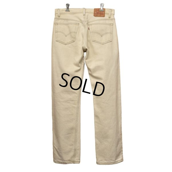 画像5: 90's【USA製】【ビンテージ】【LEVI'S】【リーバイス５０１】501【デニムパンツ】【クリーム】【33x30】 