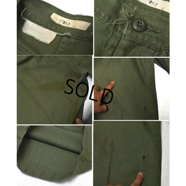 画像3: 【60's】【米軍実物】【ビンテージ】OG107【ベイカーパンツ】UFOボタン【ユーティリティパンツ】【W34程度】