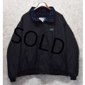 90's【ビンテージ】L.L.Bean【ＬＬビーン】【黒×ネイティブ柄】【フリース裏地】【ウォームアップジャケット】 