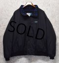 90's【ビンテージ】L.L.Bean【ＬＬビーン】【黒×ネイティブ柄】【フリース裏地】【ウォームアップジャケット】 