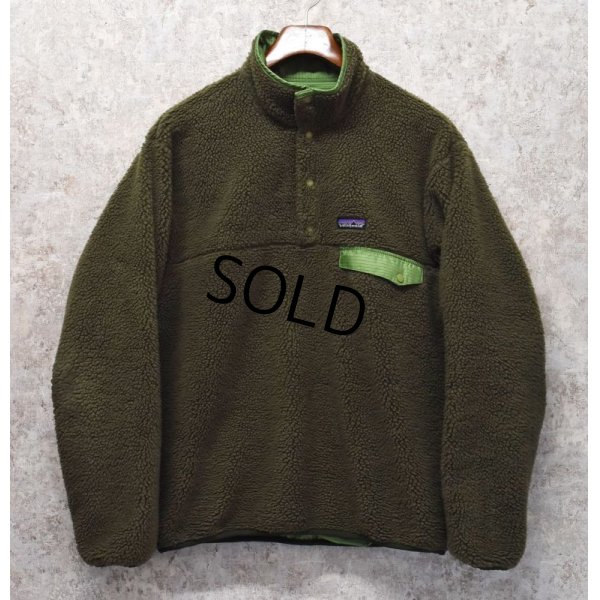 画像4: ビンテージ【パタゴニア】patagonia【緑×グレー】【リバーシブル】【スナップT】Men's Reversible Snap-T Pullover 【Ｌ程度】 