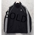 【ビンテージ】【アディダス】adidas【黒×白】ナイロンジャケット【トラックジャケット】【トラックジャージ】【サイズL】 