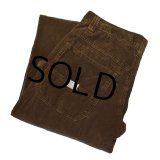 【ビンテージ】【OLDNAVY】オールドネイビー【ブラウン】茶色 コーデュロイ【ペインターパンツ】【ワークパンツ】【32×30】 