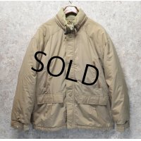 ~90's【ビンテージ】【ＬＬビーン】【L.L.bean】【ベージュ】【中綿入りジャケット】ブルゾン【サイズＬ】 