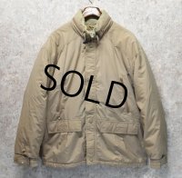 ~90's【ビンテージ】【ＬＬビーン】【L.L.bean】【ベージュ】【中綿入りジャケット】ブルゾン【サイズＬ】 