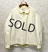 ~90’s【ビンテージ】【LONDON FOG】【ロンドンフォグ】【オフホワイト】【ジップアップブルゾン】【スウィングトップ】【US44-LONG】 