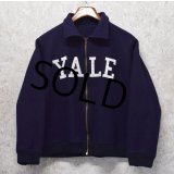 ~60's【ビンテージ】【YALE大学】YALE【イエール大学】【紺】【ジップアップスタジャン】ウールジャケット【サイズＬ程度】 