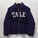 ~60's【ビンテージ】【YALE大学】YALE【イエール大学】【紺】【ジップアップスタジャン】ウールジャケット【サイズＬ程度】 