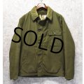80's【ビンテージ】【米軍実物】U.S.NAVY【バックステンシル入り】【A-2】【デッキジャケット】【サイズL】 