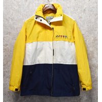 【ビンテージ】【ＬＬビーン】【L.L.bean】【黄×白×紺】【ジップアップマリンジャケット】レディース古着【レディースS】 