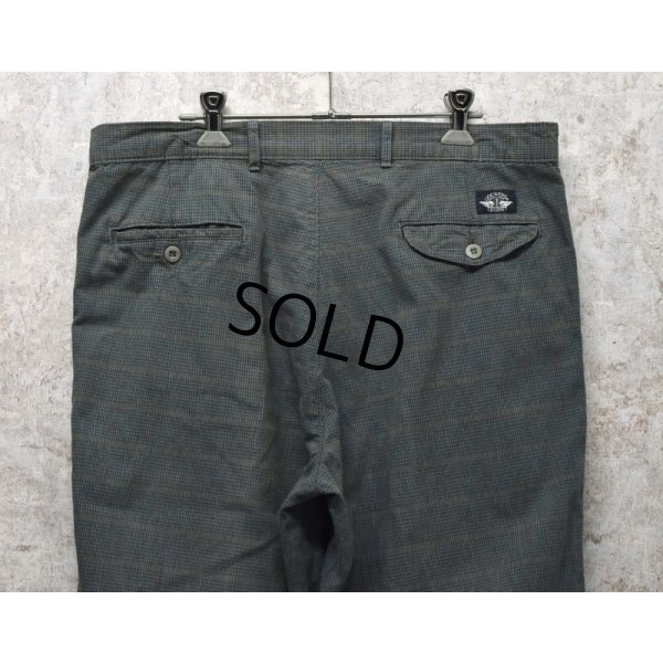画像6: ビンテージ【DOCKERS】ドッカーズ【青×グレー】チェック【２タックコットンパンツ】【W35程度】 