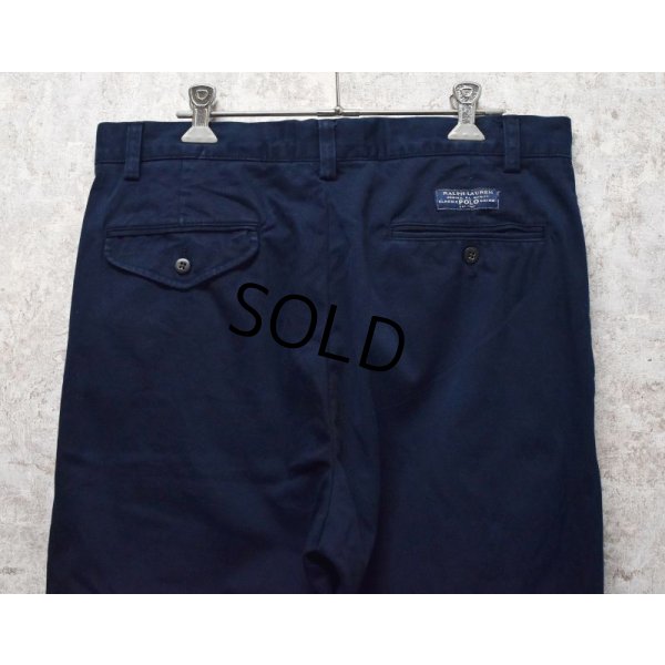 画像6: 【ラルフローレン】POLO RALPH LAUREN【紺】【ネイビー】HAMMOND PANTS【２タック】【コットンパンツ】【32×30】 