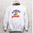 画像1: 60∼70's【ビンテージ】【CAROLINA COUGARS】【カロライナ・クーガーズ】【染み込みプリント】【白】【スウェット】<br> (1)