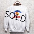 60∼70's【ビンテージ】【CAROLINA COUGARS】【カロライナ・クーガーズ】【染み込みプリント】【白】【スウェット】 