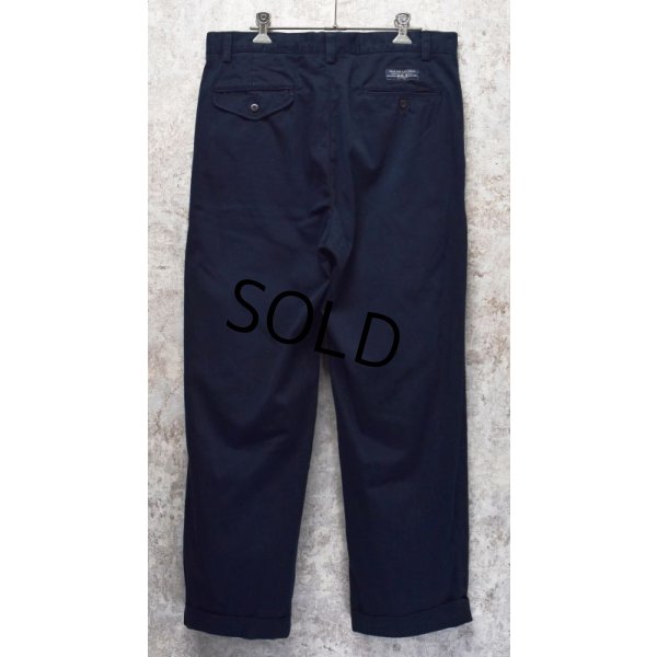 画像4: 【ラルフローレン】POLO RALPH LAUREN【紺】【ネイビー】HAMMOND PANTS【２タック】【コットンパンツ】【32×30】 