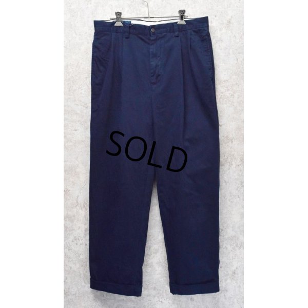 画像2: 【ラルフローレン】POLO RALPH LAUREN【紺】【ネイビー】HAMMOND PANTS【２タック】【コットンパンツ】【32×30】 