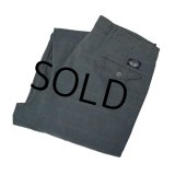 ビンテージ【DOCKERS】ドッカーズ【青×グレー】チェック【２タックコットンパンツ】【W35程度】 