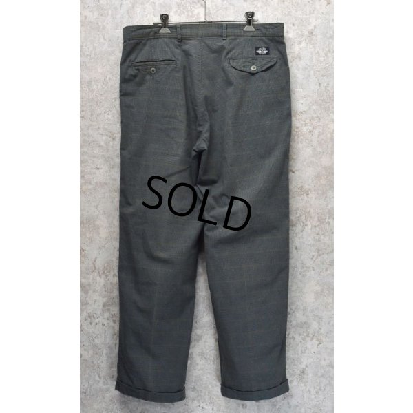 画像4: ビンテージ【DOCKERS】ドッカーズ【青×グレー】チェック【２タックコットンパンツ】【W35程度】 