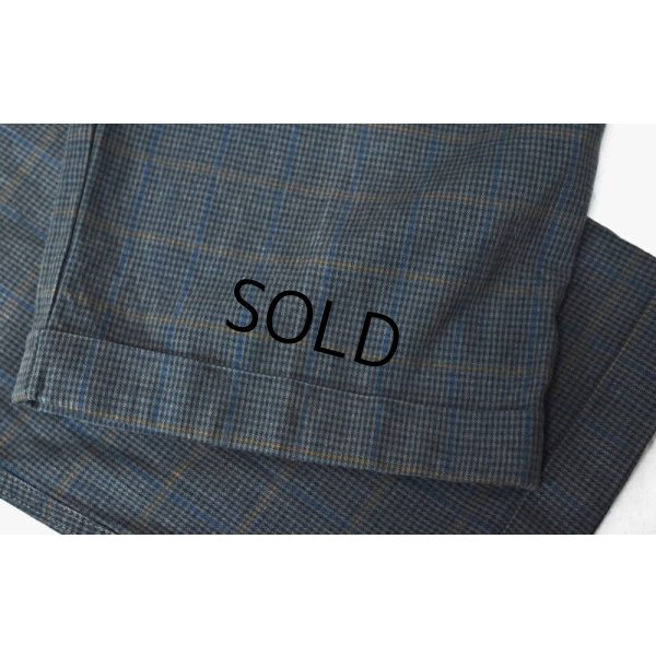 画像7: ビンテージ【DOCKERS】ドッカーズ【青×グレー】チェック【２タックコットンパンツ】【W35程度】 