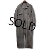 40's【ビンテージ】BLOCH【黒シャンブレー】【ブラックシャンブレー】【つなぎ】【オールインワン】ＸＬ程度 